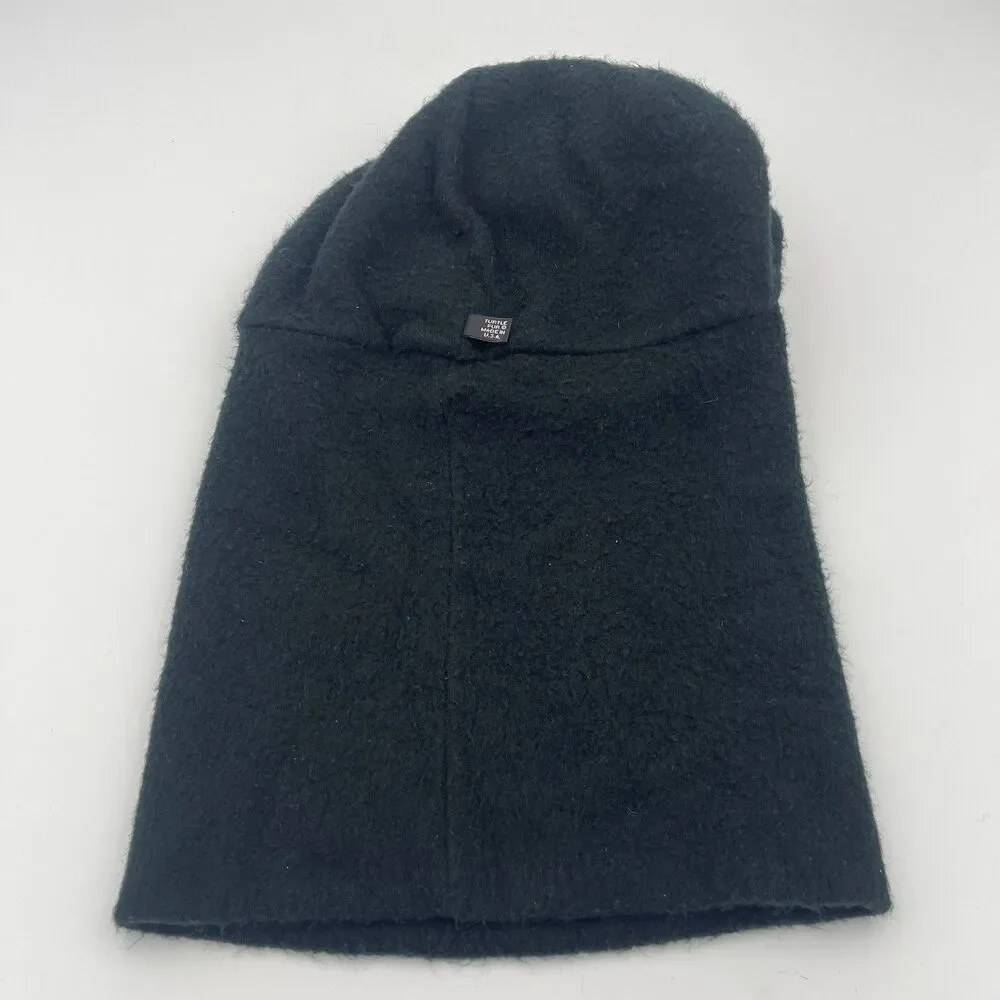 Turtle Fur Fleece Balaclava Brimmed Face Mask Black One Size Ski Hike Hood USA